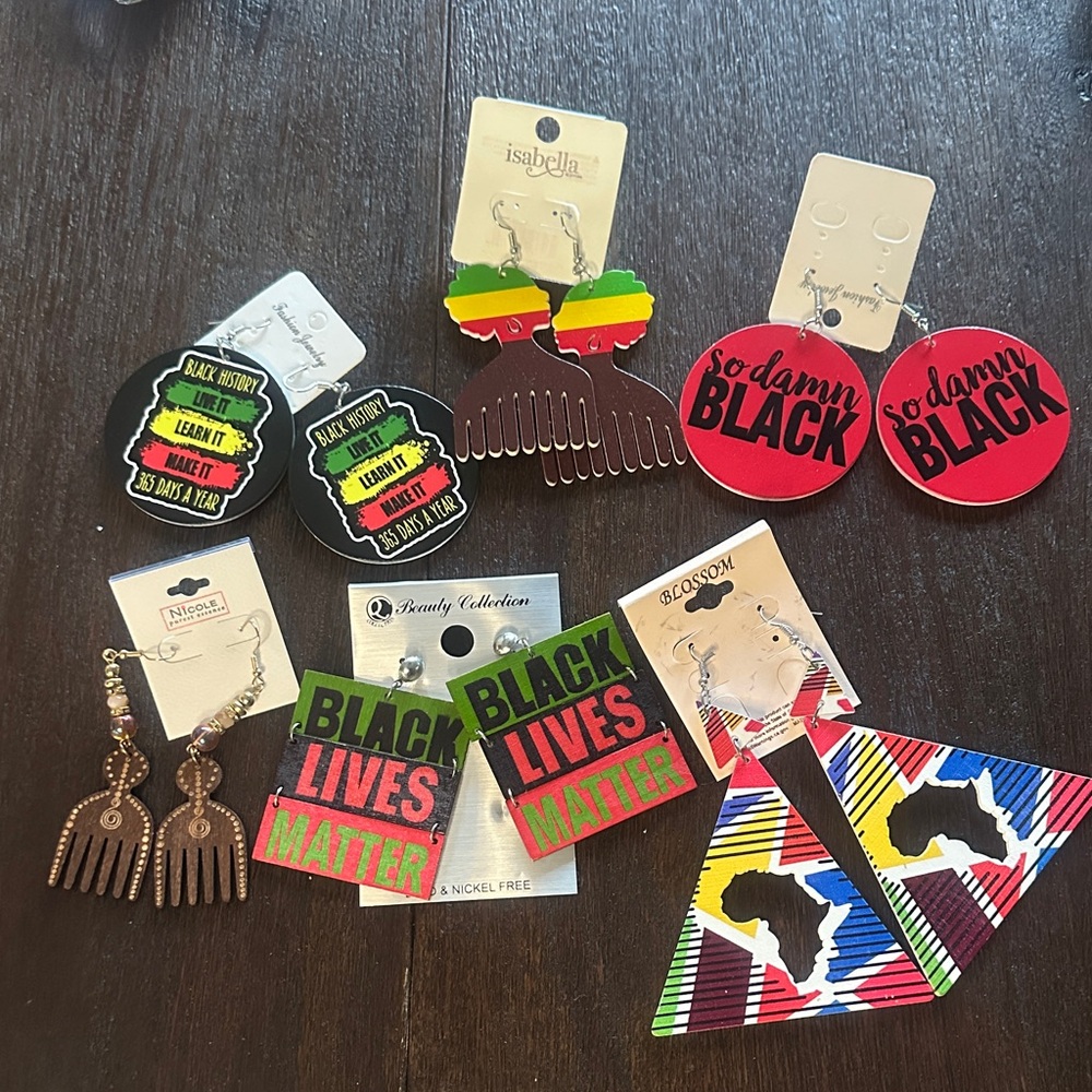 BLM Earrings Bundle Set